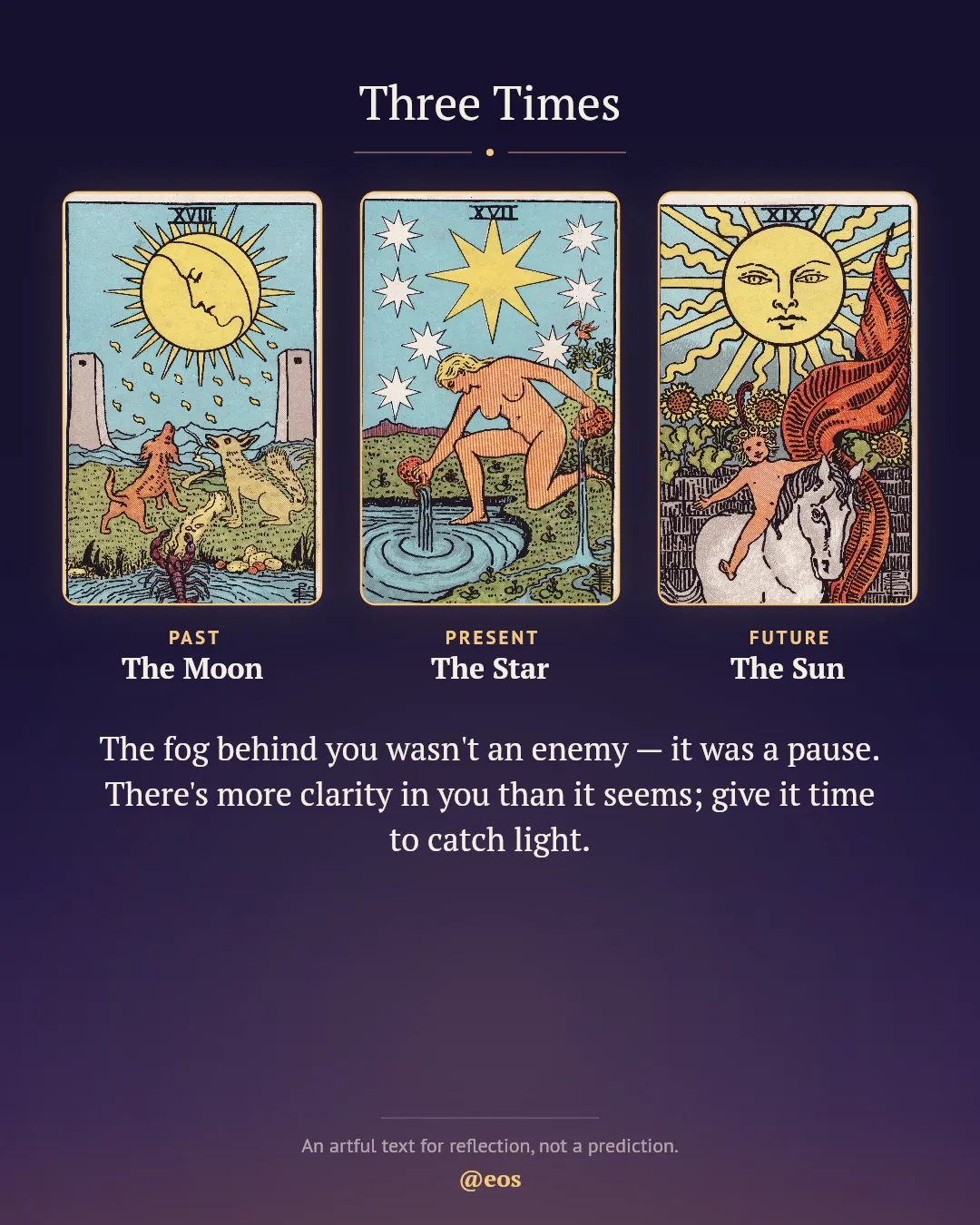 Three Times reading